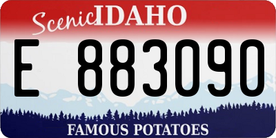 ID license plate E883090