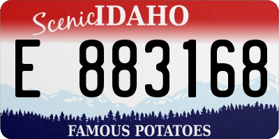 ID license plate E883168