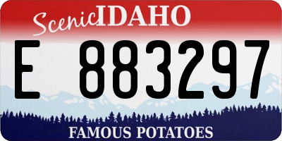 ID license plate E883297