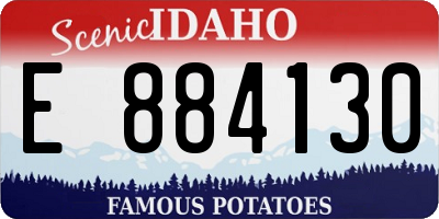 ID license plate E884130