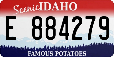 ID license plate E884279
