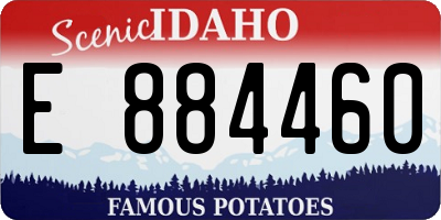 ID license plate E884460