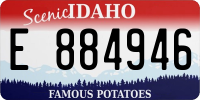 ID license plate E884946