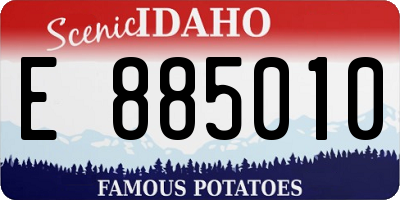 ID license plate E885010