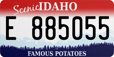 ID license plate E885055