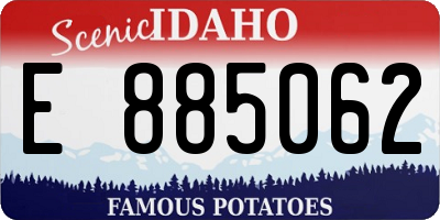 ID license plate E885062
