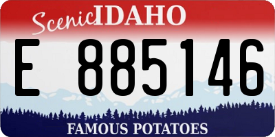 ID license plate E885146