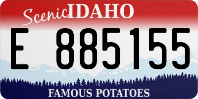 ID license plate E885155