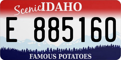 ID license plate E885160