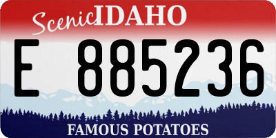 ID license plate E885236
