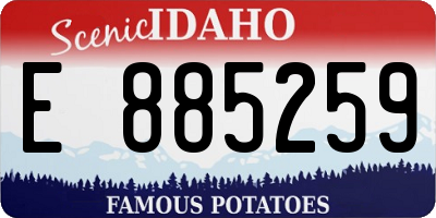 ID license plate E885259