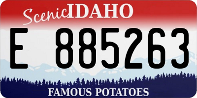 ID license plate E885263