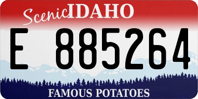 ID license plate E885264