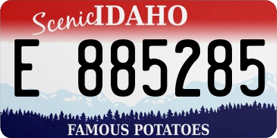 ID license plate E885285
