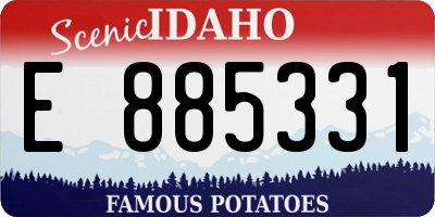 ID license plate E885331