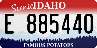 ID license plate E885440