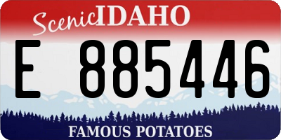 ID license plate E885446