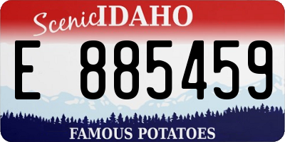 ID license plate E885459