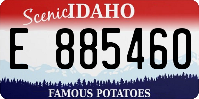 ID license plate E885460