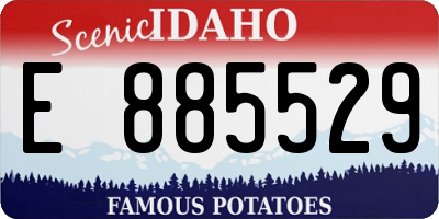ID license plate E885529