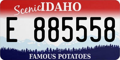 ID license plate E885558