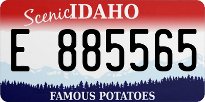 ID license plate E885565