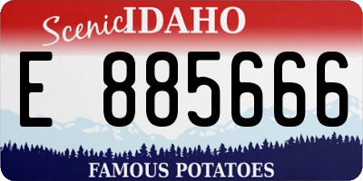 ID license plate E885666
