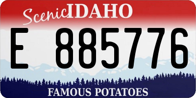 ID license plate E885776