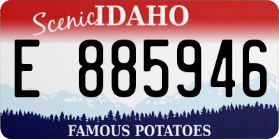 ID license plate E885946