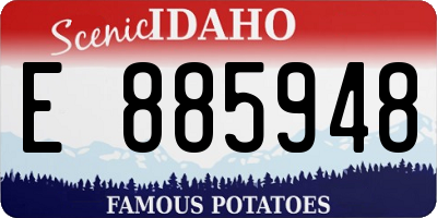 ID license plate E885948
