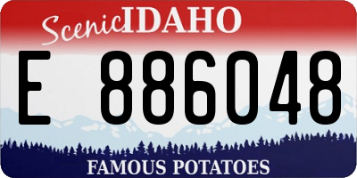 ID license plate E886048