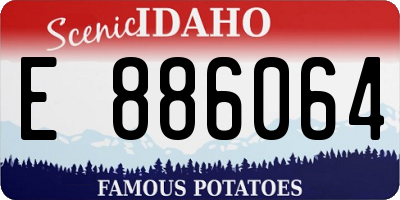 ID license plate E886064