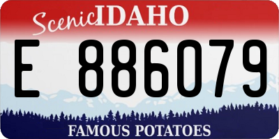 ID license plate E886079