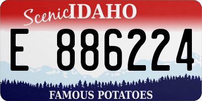 ID license plate E886224