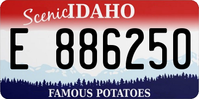 ID license plate E886250