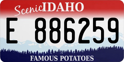 ID license plate E886259