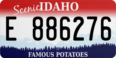 ID license plate E886276