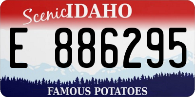 ID license plate E886295