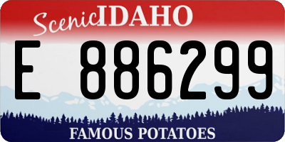 ID license plate E886299