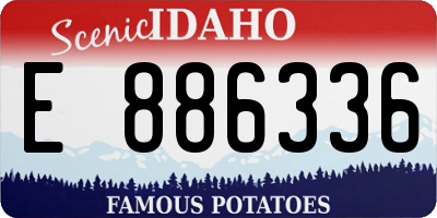 ID license plate E886336