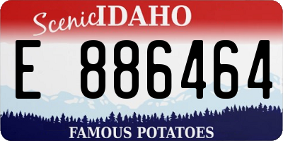 ID license plate E886464