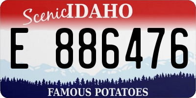ID license plate E886476