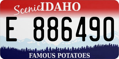 ID license plate E886490