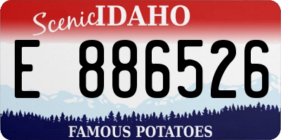 ID license plate E886526