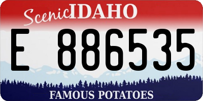 ID license plate E886535
