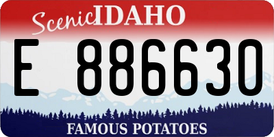 ID license plate E886630