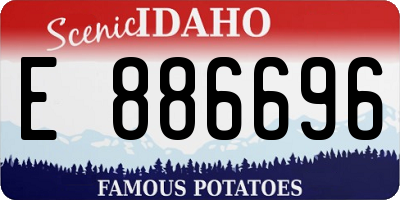 ID license plate E886696
