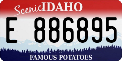 ID license plate E886895