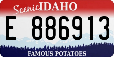ID license plate E886913