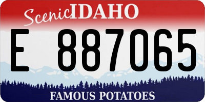 ID license plate E887065